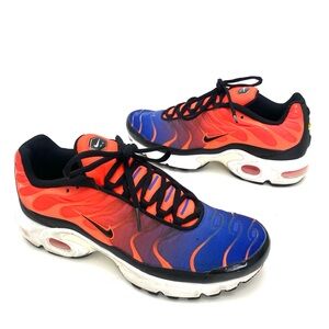 Nike Women/Youth Total Crimson Racer Blue Air Max Plus Tuned 1Trainer AR0006-800